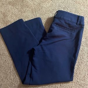 Gently used Loft “Marisa style” straight Capri, navy, size 6